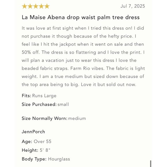 NWT Size S -La Maise Studio Abena Drop-Waist Linen Blend Dress (NWT US$ 298) - Picture 14 of 16